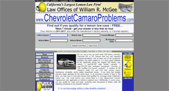 Desktop Screenshot of chevroletcamaroproblems.com